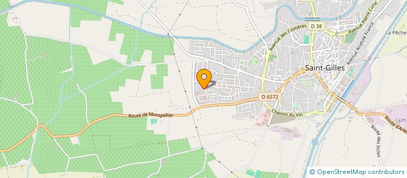 localisation de l'entreprise LES QUATRE AS à SAINT-GILLES