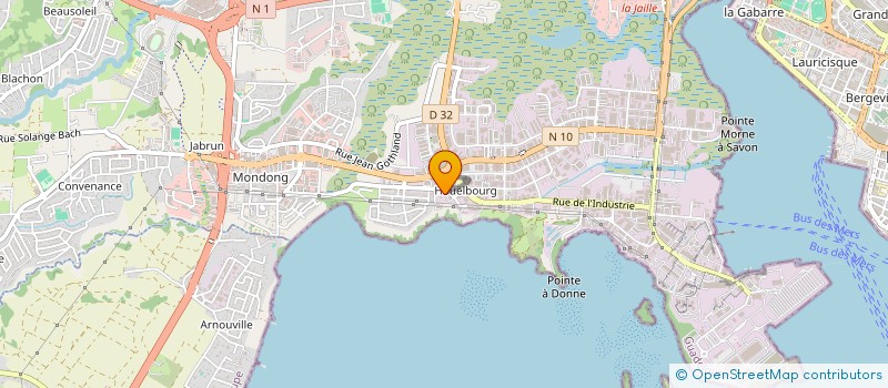 localisation de l'entreprise LES QUATRE AS  BAIE-MAHAULT