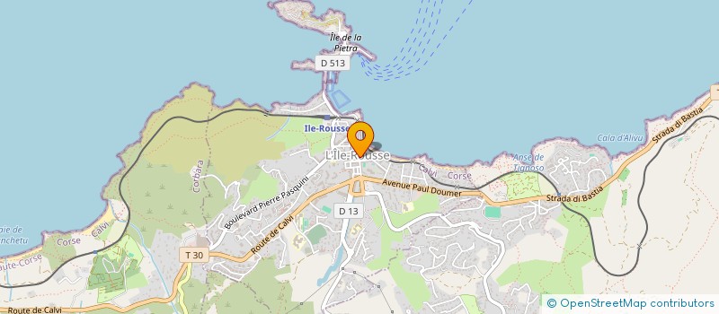 localisation de l'entreprise LES QUATRE BECS à L'ILE ROUSSE