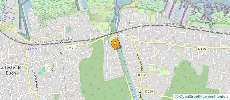 localisation de l'entreprise LES QUATRE BOIS à LA TESTE-DE-BUCH