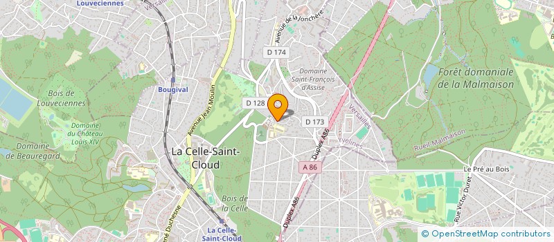 localisation de l'entreprise LES QUATRE C  LA CELLE-SAINT-CLOUD