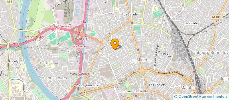 localisation de l'entreprise LES QUATRE CAPS  TOULOUSE