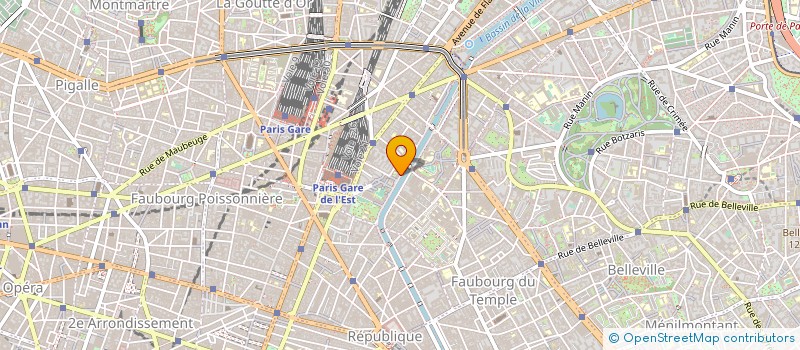 localisation de l'entreprise LES QUATRE CHEMINS à PARIS