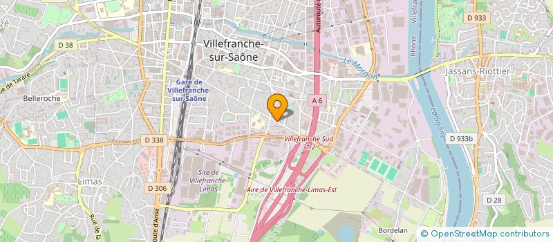 localisation de l'entreprise LES QUATRE CHEMINS  VILLEFRANCHE-SUR-SAONE