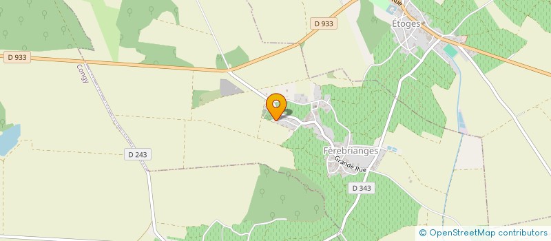 localisation de l'entreprise LES QUATRE CHRETIEN  FEREBRIANGES