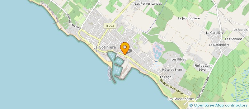 localisation de l'entreprise LES QUATRE D'UNE  SAINT-PIERRE-D'OLERON