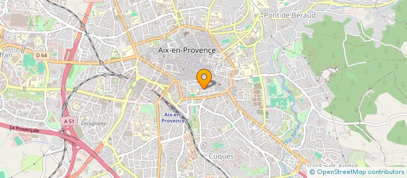 localisation de l'entreprise LES QUATRE DAUPHINS à AIX-EN-PROVENCE