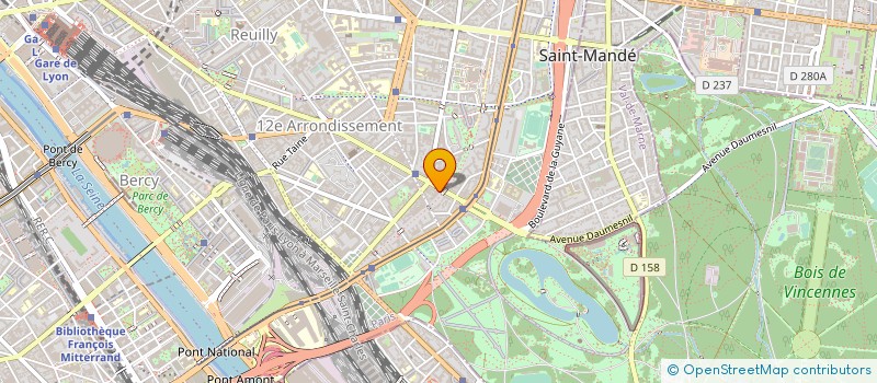 localisation de l'entreprise LES QUATRE DIMENSIONS à PARIS