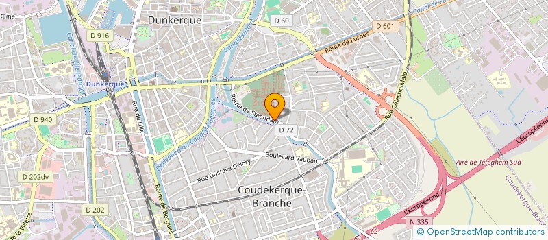 localisation de l'entreprise LES QUATRE ECLUSES  COUDEKERQUE-BRANCHE