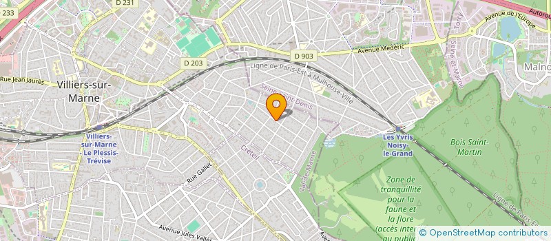 localisation de l'entreprise LES QUATRE F  VILLIERS-SUR-MARNE