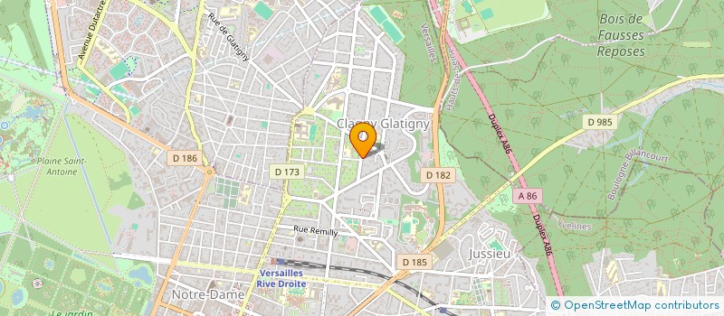 localisation de l'entreprise LES QUATRE FERS à VERSAILLES