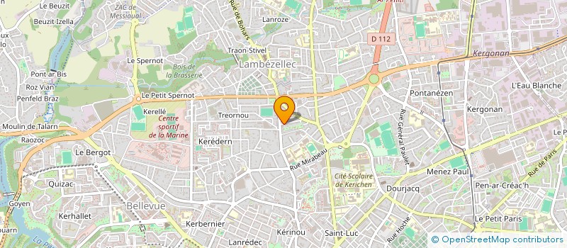 localisation de l'entreprise LES QUATRE G BREST  BREST