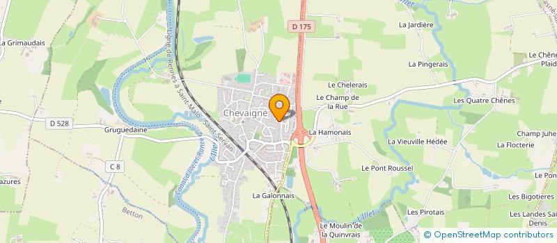 localisation de l'entreprise LES QUATRE GENERATIONS LAHAYE  CHEVAIGNE