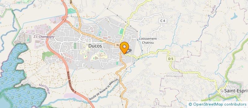 localisation de l'entreprise LES QUATRE GOURMETS  DUCOS