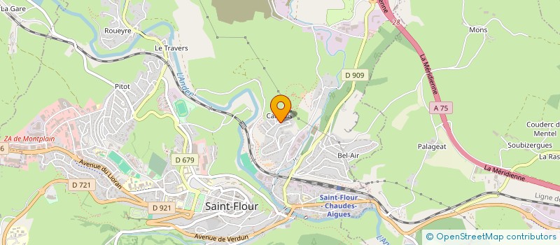 localisation de l'entreprise LES QUATRE HORIZONS  SAINT-FLOUR