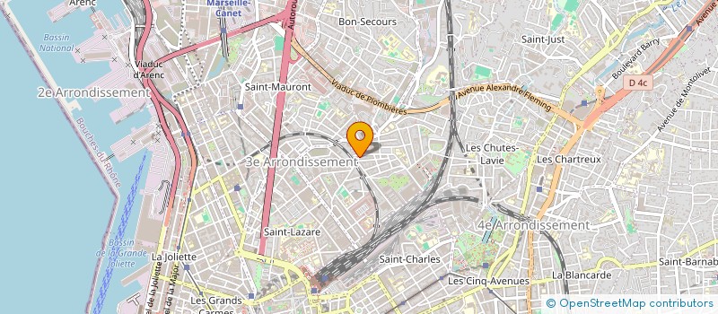 localisation de l'entreprise LES QUATRE ILES à MARSEILLE