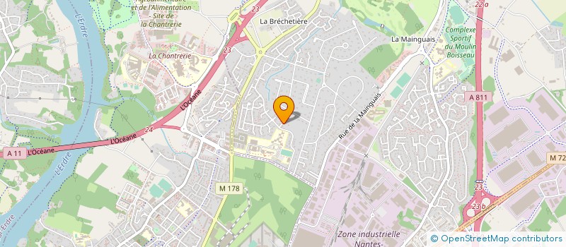 localisation de l'entreprise LES QUATRE L  CARQUEFOU