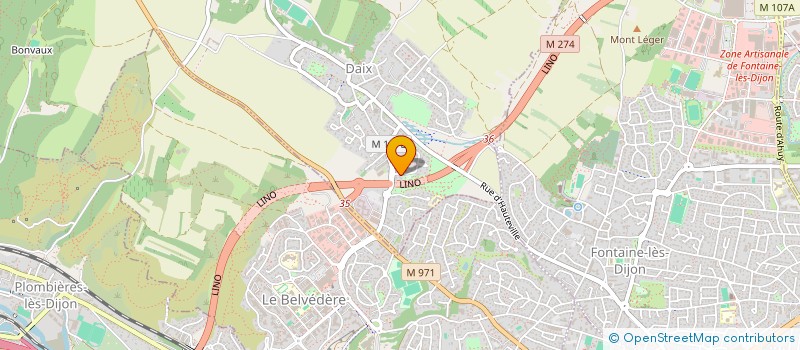 localisation de l'entreprise LES QUATRE LUMIERES  DAIX