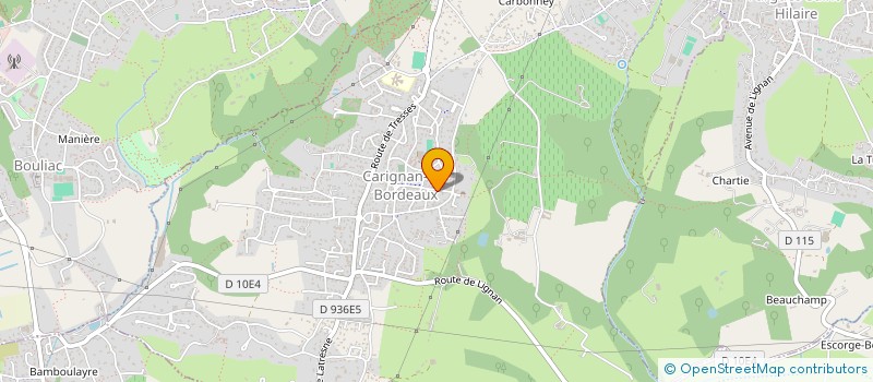 localisation de l'entreprise LES QUATRE M  CARIGNAN-DE-BORDEAUX