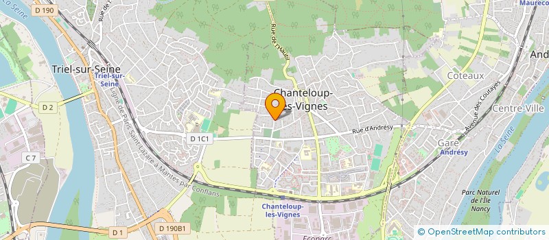 localisation de l'entreprise LES QUATRE M  CHANTELOUP-LES-VIGNES