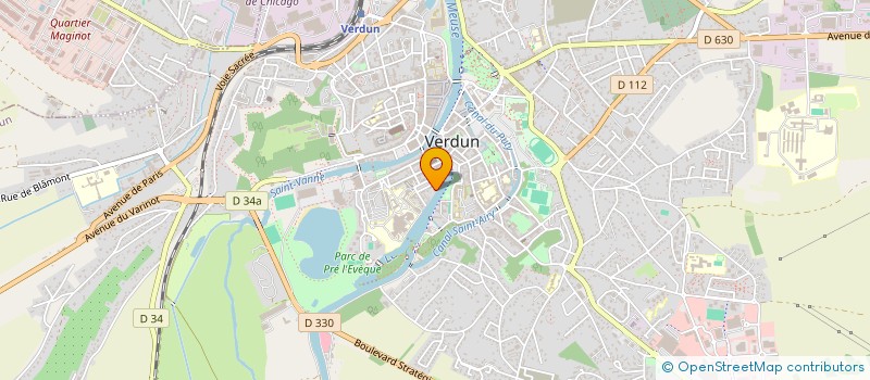 localisation de l'entreprise LES QUATRE M à VERDUN
