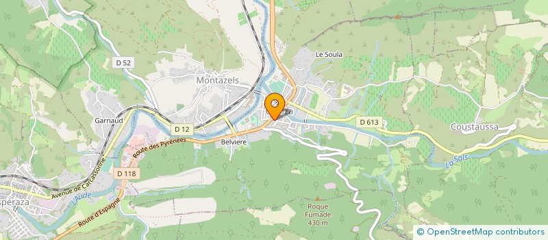 localisation de l'entreprise LES QUATRE M  COUIZA