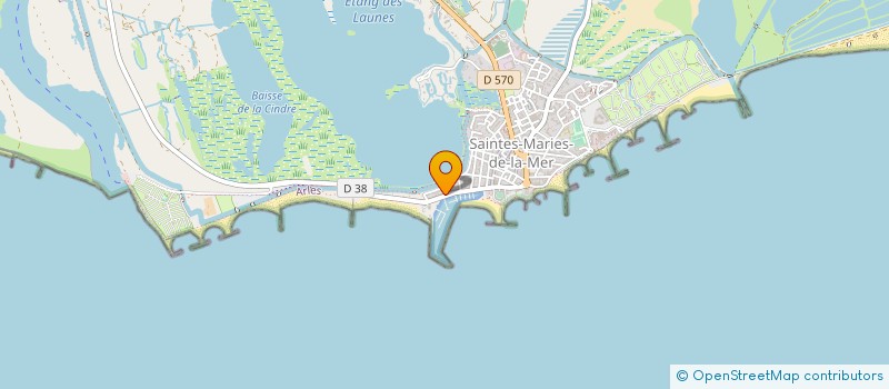 localisation de l'entreprise LES QUATRE MARIES à SAINTES-MARIES-DE-LA-MER