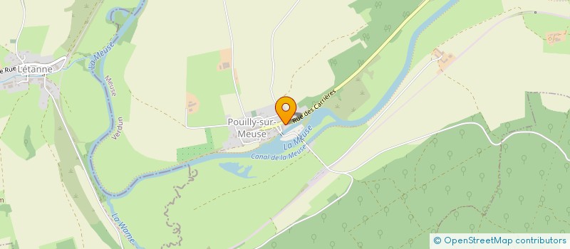 localisation de l'entreprise LES QUATRE MERS à POUILLY-SUR-MEUSE