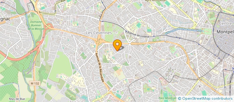 localisation de l'entreprise LES QUATRE MOULINS à MONTPELLIER