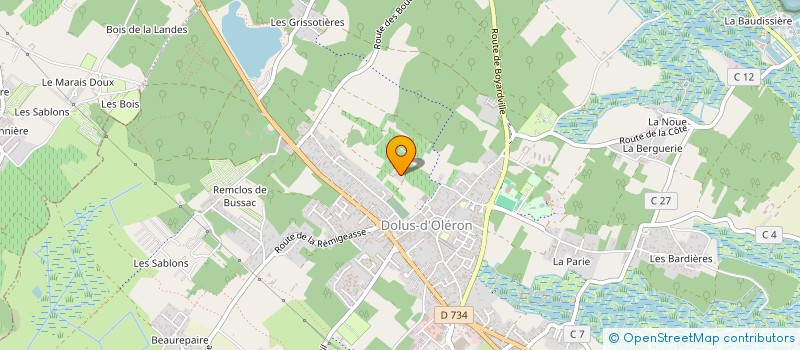 localisation de l'entreprise LES QUATRE MOULINS  SAINT-GEORGES-D'OLERON