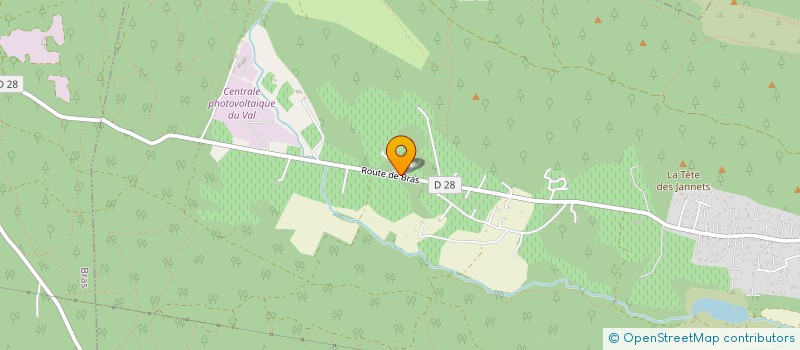 localisation de l'entreprise LES QUATRE MOULINS  LE VAL