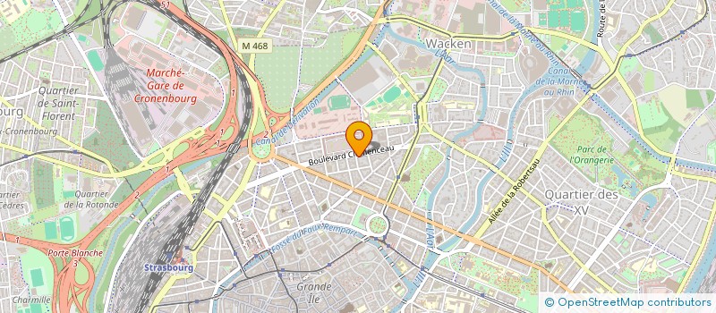 localisation de l'entreprise LES QUATRE MOUSQUETAIRES à STRASBOURG