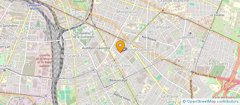 localisation de l'entreprise LES QUATRE OLIVIER  LYON