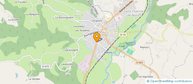 localisation de l'entreprise LES QUATRE OLIVIERS à MAURS