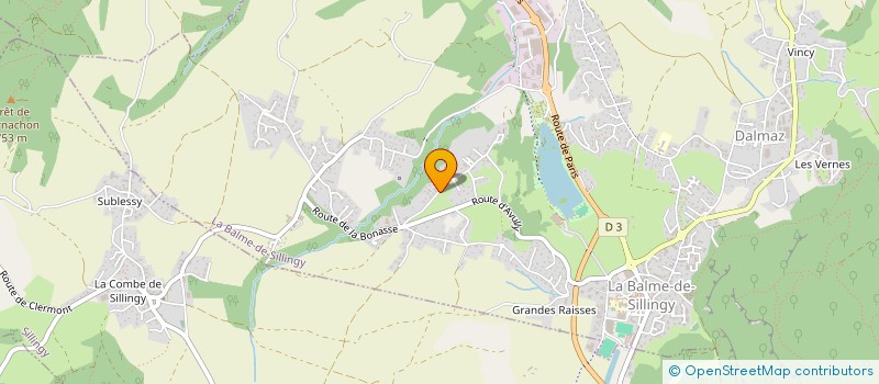 localisation de l'entreprise LES QUATRE OURS  LA BALME-DE-SILLINGY