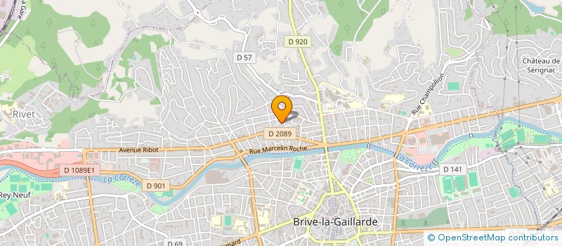 localisation de l'entreprise LES QUATRE PAT  BRIVE-LA-GAILLARDE