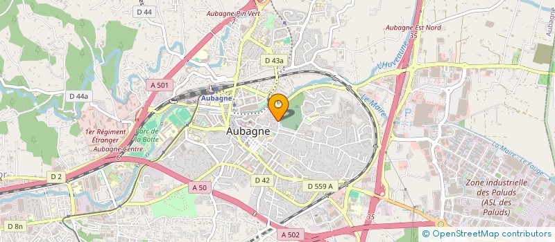 localisation de l'entreprise LES QUATRE PINS à AUBAGNE