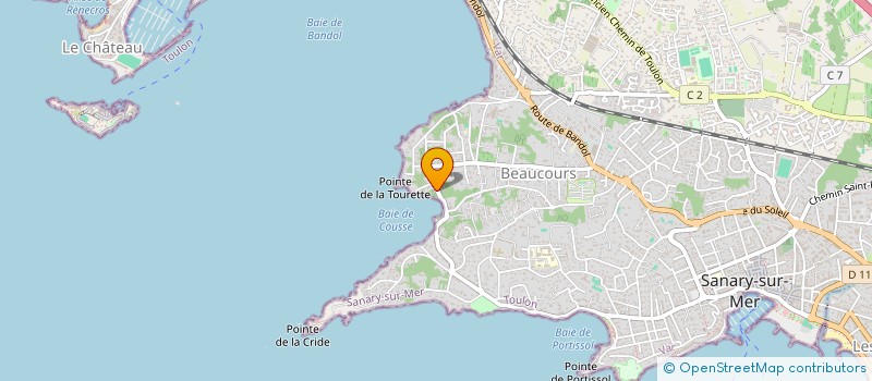 localisation de l'entreprise LES QUATRE PINS à SANARY-SUR-MER