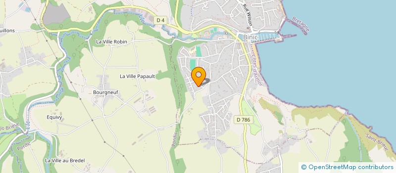 localisation de l'entreprise LES QUATRE POINTS  BINIC-ETABLES-SUR-MER