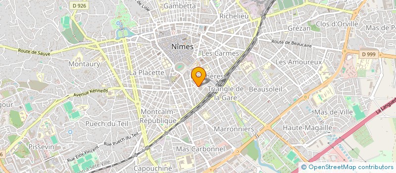 localisation de l'entreprise LES QUATRE POM  NIMES