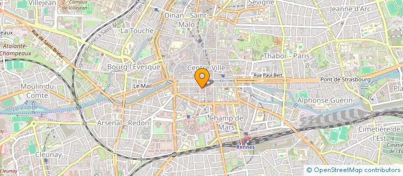 localisation de l'entreprise LES QUATRE PRES  RENNES