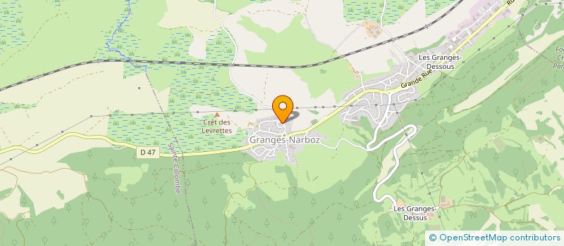 localisation de l'entreprise LES QUATRE S  DOUBS