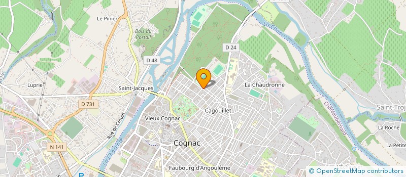 localisation de l'entreprise LES QUATRE SAISONS à COGNAC