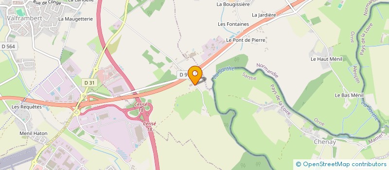 localisation de l'entreprise LES QUATRE SAISONS à ECOUVES