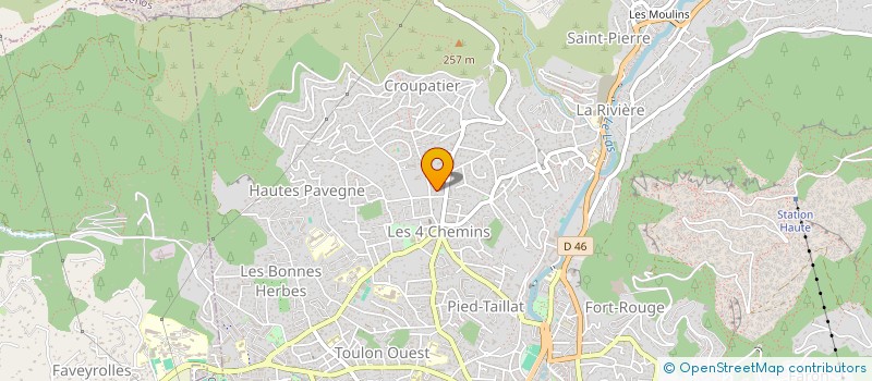 localisation de l'entreprise LES QUATRE SAISONS à TOULON