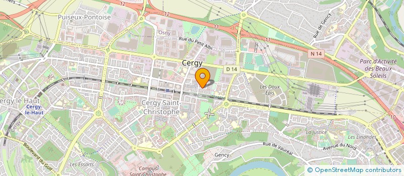 localisation de l'entreprise LES QUATRE SAISONS  CERGY