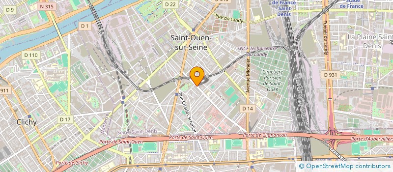 localisation de l'entreprise LES QUATRE SAISONS à SAINT-OUEN-SUR-SEINE