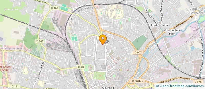 localisation de l'entreprise LES QUATRE SAISONS à NEVERS