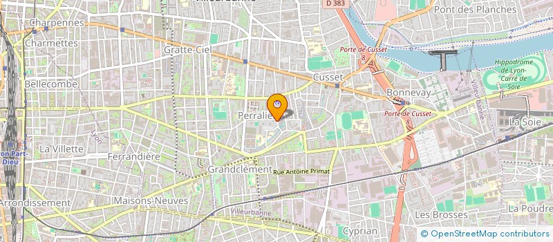 localisation de l'entreprise LES QUATRE SAISONS à VILLEURBANNE