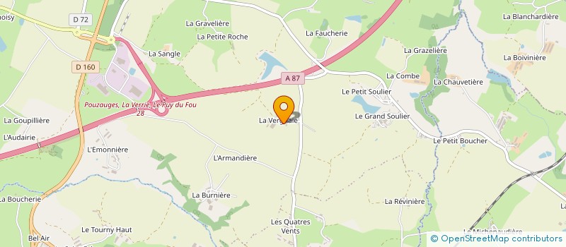 localisation de l'entreprise LES QUATRE SAULES à CHANVERRIE